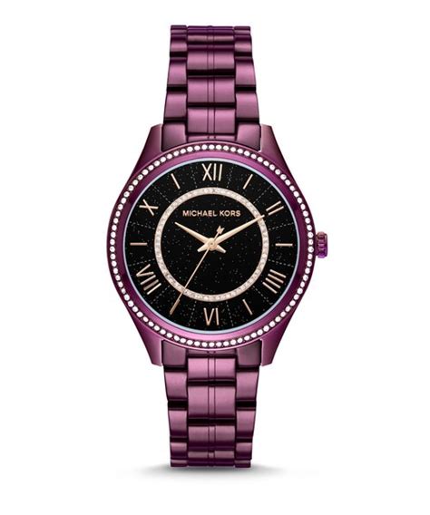 purple michael kors watch|mk3724.